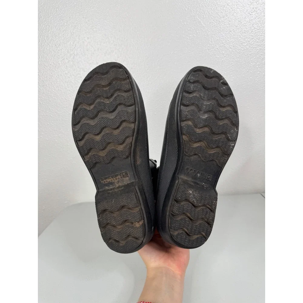 Sperry Men's Black Ankle Rain‎ Boots Size 9